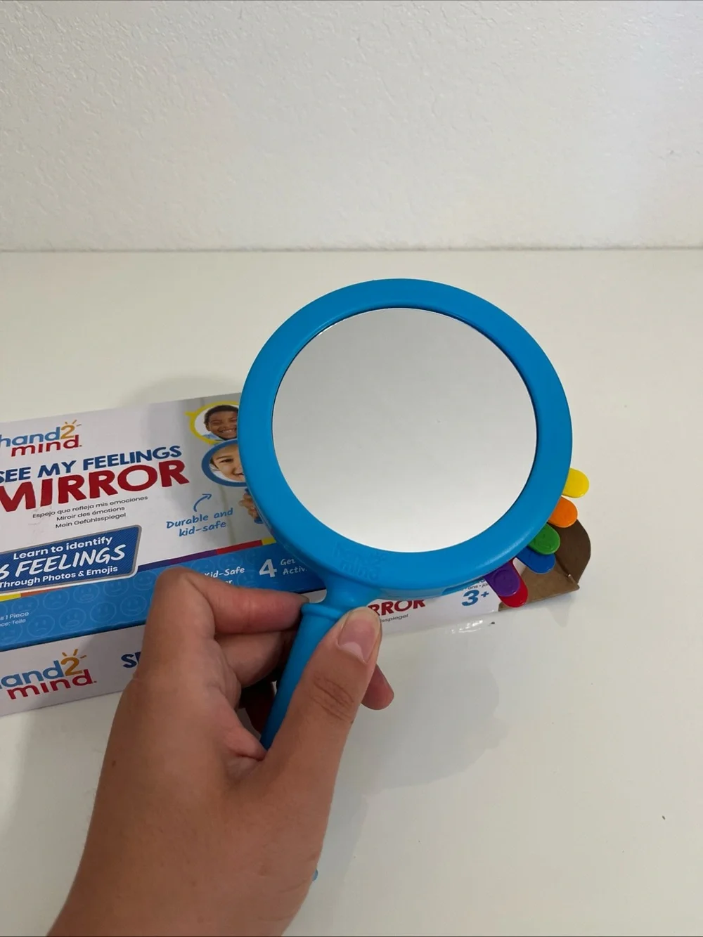See My Feelings Mirror - Blue Kids Emotion Learning Toy